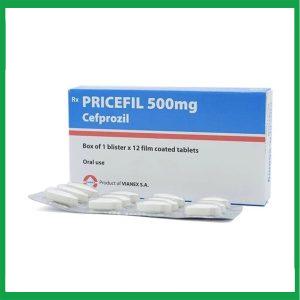 Thuốc Pricefil 500mg Vianex điều trị nhiễm khuẩn đường hô hấp