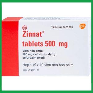 Zinnat Tablets 500mg trị nhiễm khuẩn