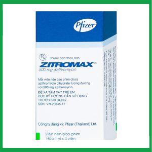 Thuốc Zitromax 500mg Pfizer điều trị các chứng nhiễm khuẩn