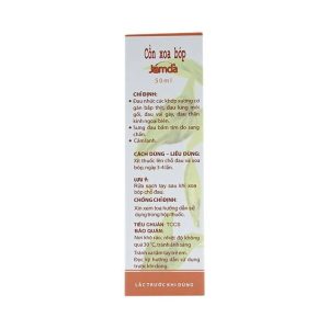 Nhà Thuốc Thành Hương - Cồn xoa bóp Jamda Traphaco - Chai 50ml 3 Nhà Thuốc Thành Hương - 00018627 con xoa bop jamda traph 3