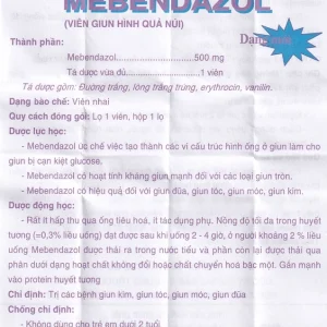 Nhà Thuốc Thành Hương - 00022092 mebendazol 500mg nam ha 1v giun nui 1627380560 ad030dacd4
