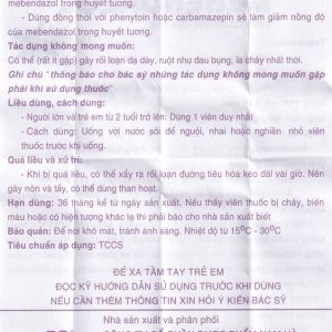 Nhà Thuốc Thành Hương - Thuốc giun quả núi Nam Hà Mebendazol 500mg (1 viên) 2 Nhà Thuốc Thành Hương - 00022092 mebendazol 500mg nam ha 1v giun nui 4348 60ff large 9591aadf77