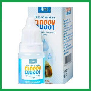 Thuốc nhỏ mũi trẻ em Elossy 0.05% điều trị ngạt mũi, viêm mũi, viêm xoang