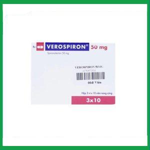 Nhà Thuốc Thành Hương - Thuốc Verospiron 50mg điều trị tăng huyết áp (3 vỉ x 10 viên) 1 Nhà Thuốc Thành Hương - 1 13