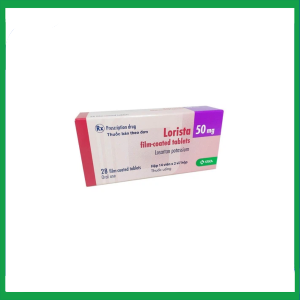 Thuốc Lorista 50mg điều trị tăng huyết áp (2 vỉ x 14 viên)