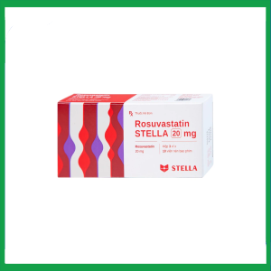 Thuốc Rosuvastatin 20mg điều trị tăng cholesterol máu (3 vỉ x 10 viên)