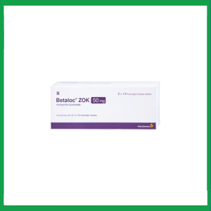 Thuốc Betaloc Zok 50mg  điều trị tăng huyết áp (2 vỉ x 14 viên)