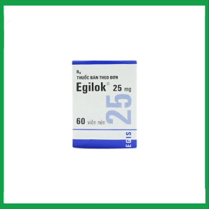 Thuốc Egilok 25mg điều trị tăng huyết áp, đau thắt ngực (60 viên)