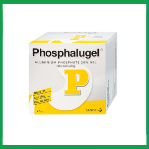 Hỗn dịch uống Phosphalugel Sanofi giảm độ axit của dạ dày (26 gói x 20g)
