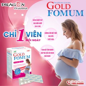 Nhà Thuốc Thành Hương - Goldfomum - Viên uống bổ sung vitamin cho bà bầu (Hộp 30 viên) 2 Nhà Thuốc Thành Hương - 1 vien