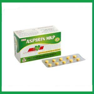 Thuốc ASPIRIN MKP 81 phòng ngừa nhồi máu cơ tim, đột quỵ (10 vỉ x 10 viên)