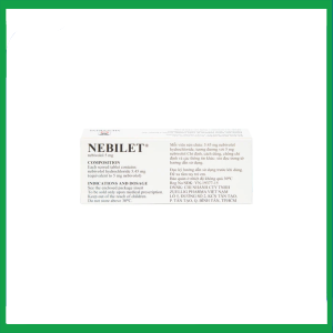 Nhà Thuốc Thành Hương - Viên nén Nebilet 5mg điều trị tăng huyết áp và suy tim mạn tính (1 vỉ x 14 viên) 2 Nhà Thuốc Thành Hương - 3 1 2