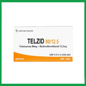 Nhà Thuốc Thành Hương - Thuốc Telzid 80/12.5 điều trị tăng huyết áp (6 vỉ x 10 viên) 2 Nhà Thuốc Thành Hương - 3 10 1
