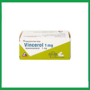 Nhà Thuốc Thành Hương - Thuốc Vincerol 1mg dùng trong bệnh tim gây tắc mạch, nhồi máu cơ tim (10 vỉ x 10 viên) 2 Nhà Thuốc Thành Hương - 3 16