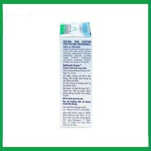 Nhà Thuốc Thành Hương - Thuốc nhỏ mắt Refresh-tears giảm khô mắt, mắt đỏ (15ml) 3 Nhà Thuốc Thành Hương - 3 4