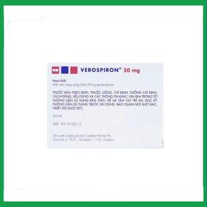 Nhà Thuốc Thành Hương - Thuốc Verospiron 50mg điều trị tăng huyết áp (3 vỉ x 10 viên) 4 Nhà Thuốc Thành Hương - 4 13