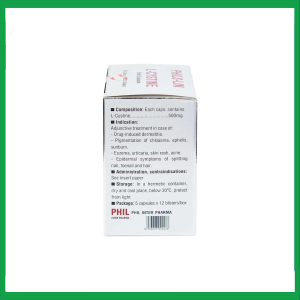 Nhà Thuốc Thành Hương - Viên nang mềm L-Cystine 500mg Phils Lin hỗ trợ điều trị viêm da do thuốc, sạm da, tàn nhang (12 vỉ x 5 viên) 3 Nhà Thuốc Thành Hương - 4 18