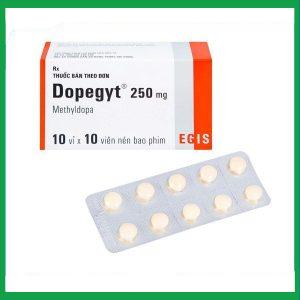 Nhà Thuốc Thành Hương - Thuốc Dopegyt 250mg điều trị tăng huyết áp (10 vỉ x 10 viên) 5 Nhà Thuốc Thành Hương - 5 8