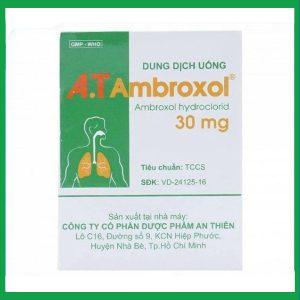 Nhà Thuốc Thành Hương - Dung dịch uống A.T Ambroxol 30mg An Thiên làm loãng nhầy 2 Nhà Thuốc Thành Hương - A.T Ambroxol 30mg 2
