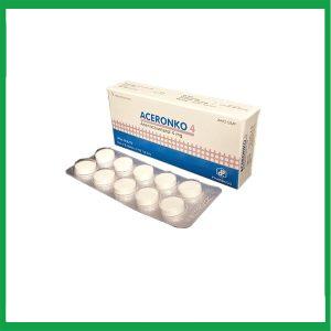 Nhà Thuốc Thành Hương - Thuốc Aceronko 4 Pharbaco (Hộp 3 Vỉ x 10 Viên) 1 Nhà Thuốc Thành Hương - ACERONKO 4.1