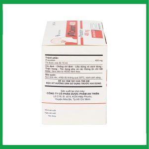 Nhà Thuốc Thành Hương - Thuốc A.T Cetam 400 An Thiên điều trị chóng mặt, giật rung cơ, thiếu máu não, suy giảm nhận thức ở người già (30 ống x 10ml) 1 Nhà Thuốc Thành Hương - AT Cetam 400 2