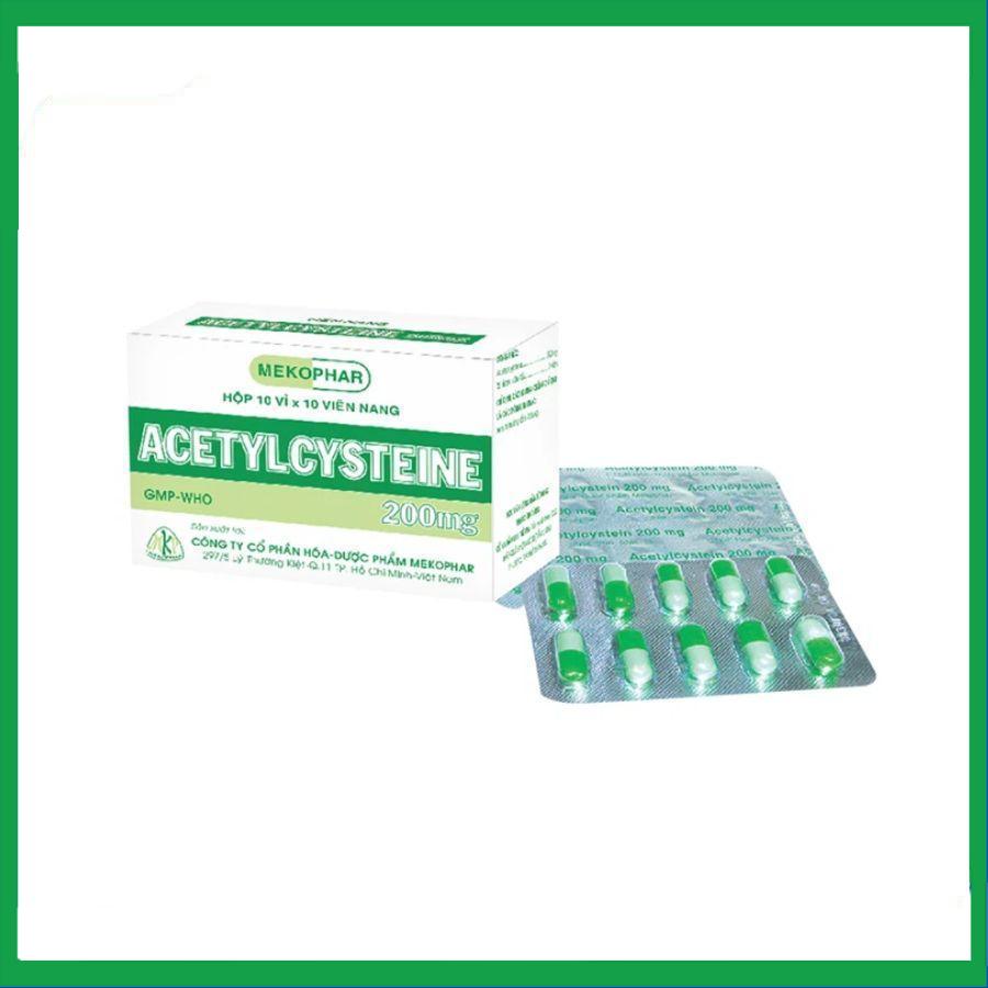 Acetylcysteine-200mg-Mekophar.jpg Nhà Thuốc Thành Hương - Acetylcysteine 200mg Mekophar