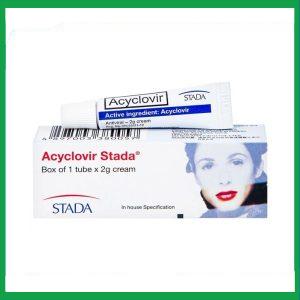 Kem bôi da Acyclovir Cream Stada điều trị nhiễm virus Herpes simplex (2g)