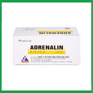 Nhà Thuốc Thành Hương - Dung dịch tiêm Adrenalin 1mg/1ml hồi sức tim phổi, cấp cứu choáng phản vệ (5 vỉ x 10 ống) 1 Nhà Thuốc Thành Hương - Adrenalin Vinh phuc 2