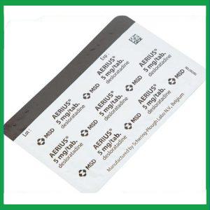 Nhà Thuốc Thành Hương - Thuốc Aerius 5mg MSD giảm viêm mũi dị ứng, mày đay (1 vỉ x 10 viên) 2 Nhà Thuốc Thành Hương - Aerius 5mg 2