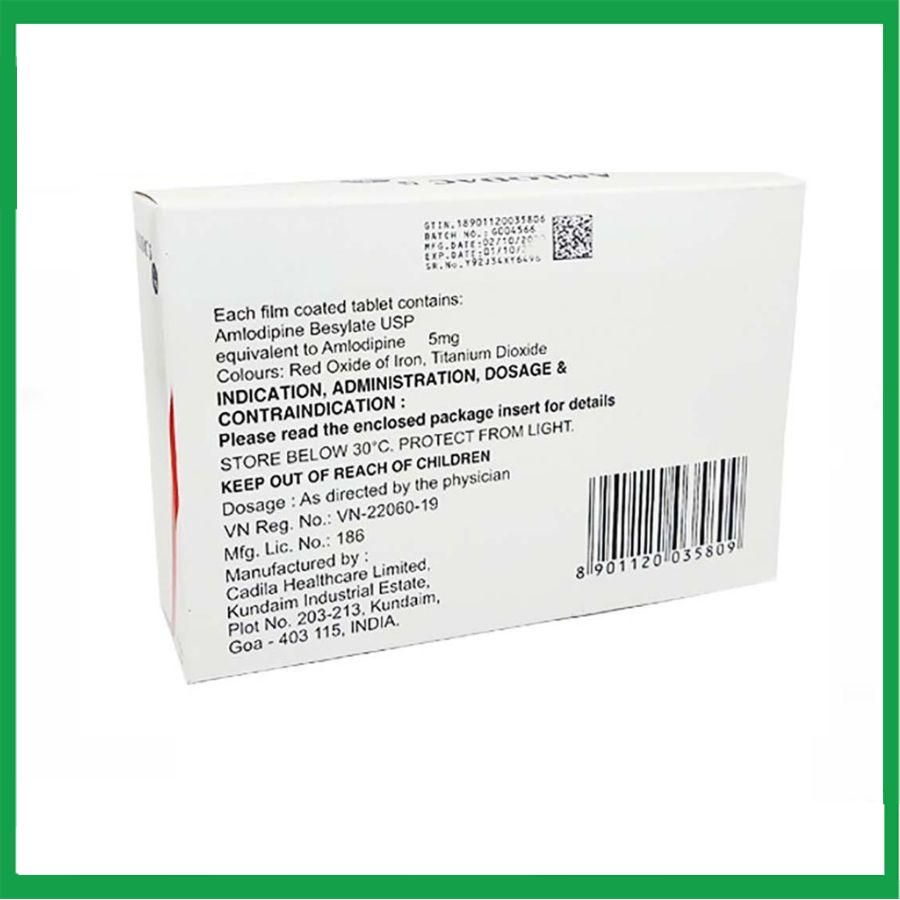 Amlodac-5mg2.jpg Nhà Thuốc Thành Hương - Amlodac 5mg2