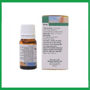 Nhà Thuốc Thành Hương - Dung dịch uống Aquadetrim Vitamin D3 Medana phòng ngừa còi xương, loãng xương (10ml) 1 Nhà Thuốc Thành Hương - Aquadetrim BaLan D32