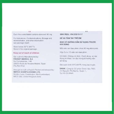 Arcoxia-90mg-MSD2.jpg Nhà Thuốc Thành Hương - Arcoxia 90mg MSD2