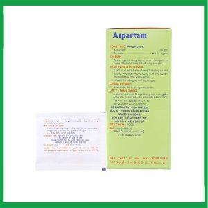 Nhà Thuốc Thành Hương - Thuốc bột Aspartam Pharmedic tạo vi ngọt ít năng lượng dành cho người béo phì, tiểu đường (50 gói x 1g) 2 Nhà Thuốc Thành Hương - Aspartam1