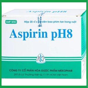 Thuốc Aspirin pH8 Mekophar giảm đau, hạ sốt