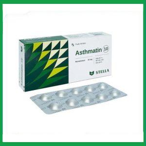 Thuốc Asthmatin 10 điều trị hen suyễn, viêm mũi dị ứng (3 vỉ x 10 viên)