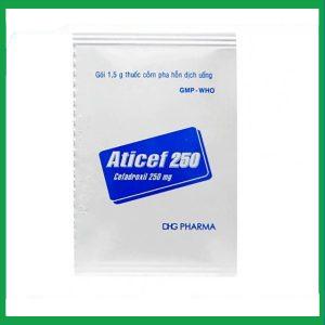 Nhà Thuốc Thành Hương - Cốm pha hỗn dịch Aticef 250mg trị nhiễm khuẩn, nhiễm trùng (24 gói x 1,5 g) 1 Nhà Thuốc Thành Hương - Aticef 2 1