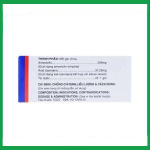 Nhà Thuốc Thành Hương - Thuốc Augxicine 250mg/31.25mg Vidipha điều trị viêm amidan, viêm xoang (10 gói x 0.8g) 3 Nhà Thuốc Thành Hương - Augxicine 4