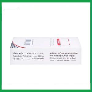 Nhà Thuốc Thành Hương - Thuốc Azitnic 500 điều trị nhiễm khuẩn (6 viên) 1 Nhà Thuốc Thành Hương - Azitnic 2