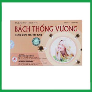 Viên uống Bách Thống Vương hỗ trợ giảm đau, tiêu sưng trong các chứng đau đầu (3 vỉ x 10 viên)