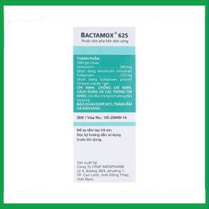 Nhà Thuốc Thành Hương - Thuốc cốm Bactamox 625 điều trị nhiễm khuẩn (12 gói) 1 Nhà Thuốc Thành Hương - Bactamox 2 1