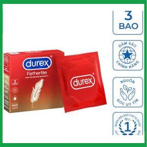 Bao cao su Durex Fetherlite vừa vặn, độ bảo vệ cao