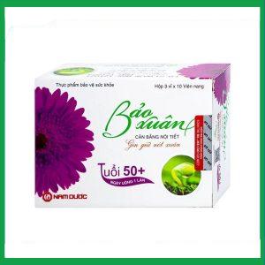 Viên uống Bảo Xuân Tuổi 50+ Nam Dược bổ sung và hỗ trợ cân bằng nội tiết tố nữ Estrogen (3 vỉ x 10 viên)