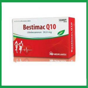 Thuốc Bestimac Q10 30mg Mediplantex điều trị tăng cholesterol máu, suy tim sung huyết (6 vỉ x 10 viên)