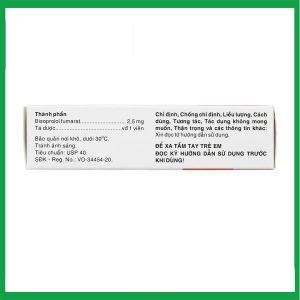 Nhà Thuốc Thành Hương - Thuốc Bihasal 2.5 Hasan điều trị tăng huyết áp, đau thắt ngực, suy tim mạn tính ổn định (5 vỉ x 10 viên) 2 Nhà Thuốc Thành Hương - Bihasal 2.5mg 1