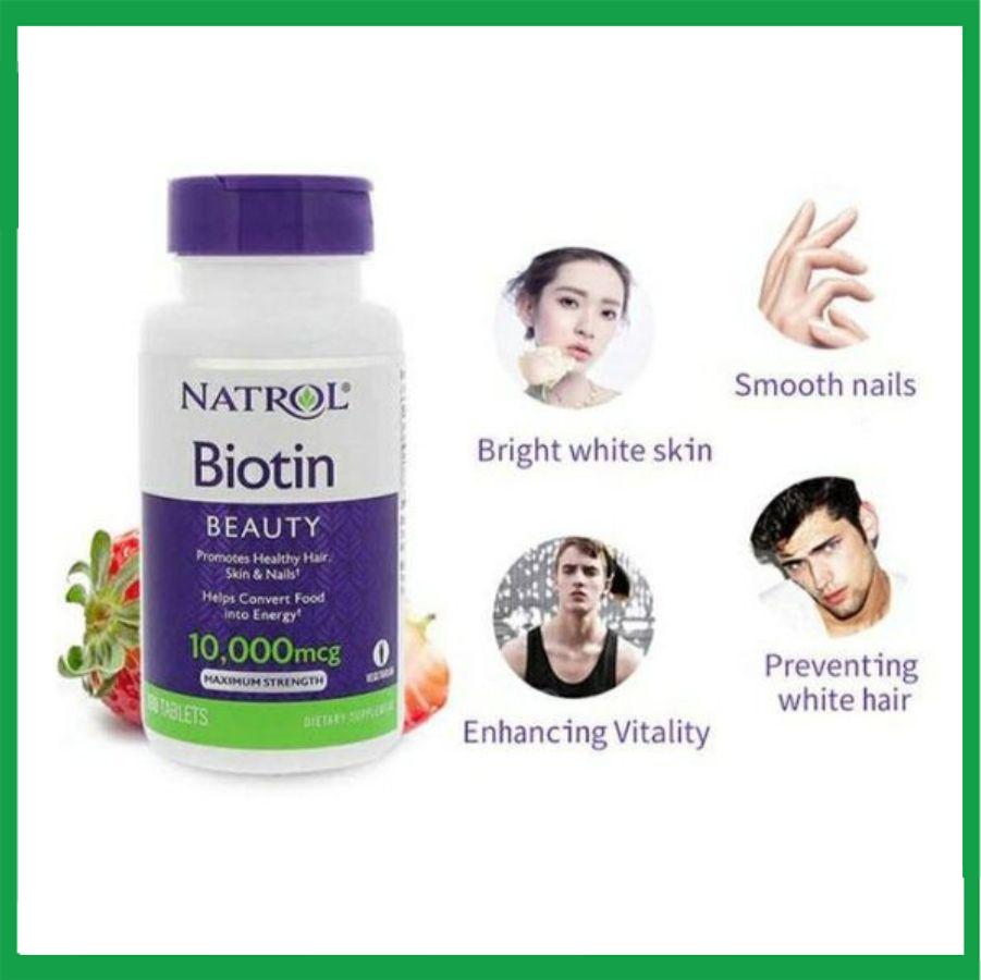 Biotin-10000mcg-Natrol2.jpg Nhà Thuốc Thành Hương - Biotin 10000mcg Natrol2