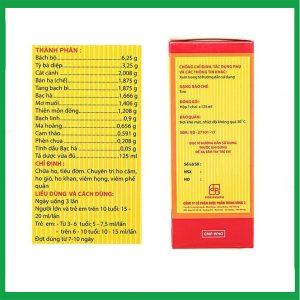 Nhà Thuốc Thành Hương - Thuốc ho Bổ Phế TW3 Chỉ Khái Lộ chuyên trị ho cảm, ho gió (125ml) 2 Nhà Thuốc Thành Hương - Bo Phe TW31