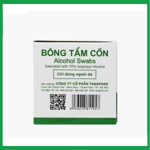Nhà Thuốc Thành Hương - Bông tẩm cồn Alcohol Swabs Tanaphar làm sạch và khử trùng da trước khi tiêm (100 miếng) 2 Nhà Thuốc Thành Hương - Bong tam con Tanaphar 3