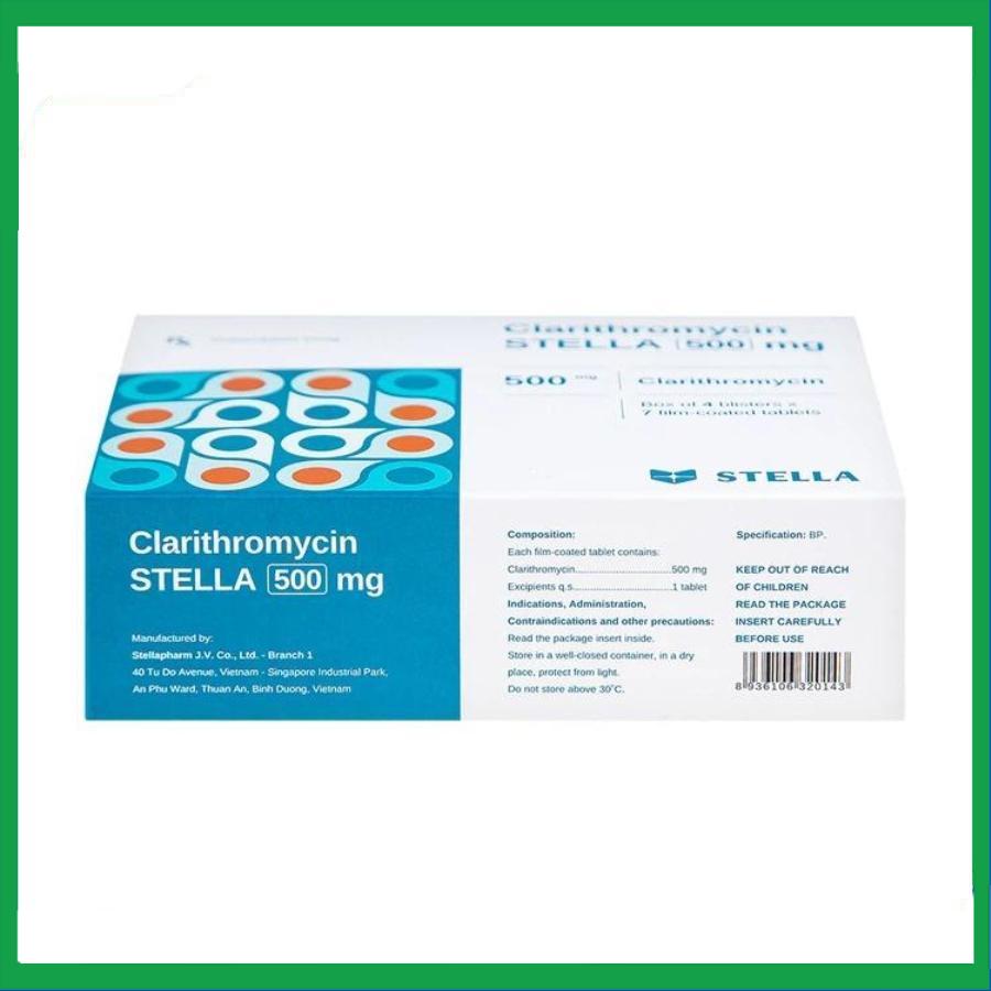 Clarithromycin-500mg-2.jpg Nhà Thuốc Thành Hương - Clarithromycin 500mg 2