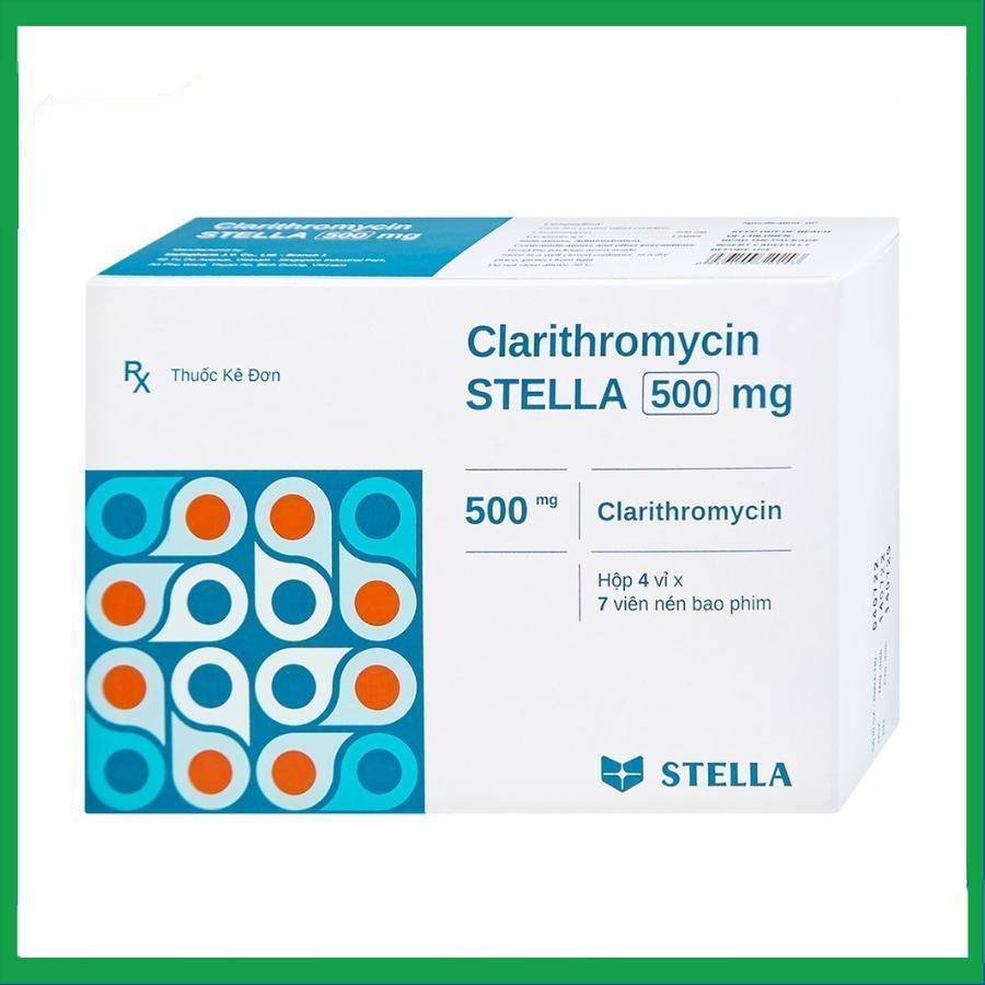 Clarithromycin-500mg.jpg Nhà Thuốc Thành Hương - Clarithromycin 500mg