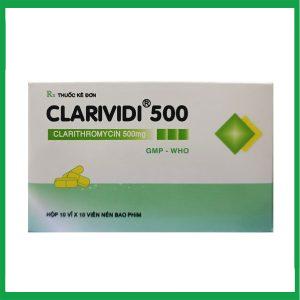 Thuốc Clarividi 500 - Clarithromycin Vidipha